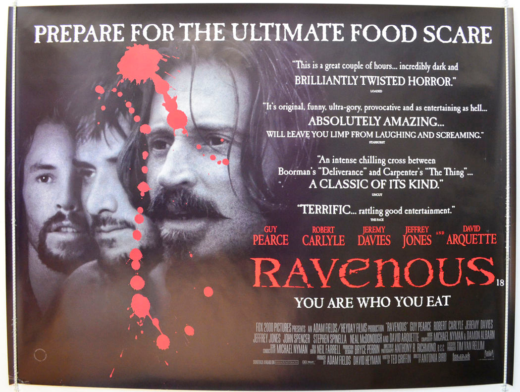 Ravenous Original British Quad Poster - Film Poster - Movie Poster 