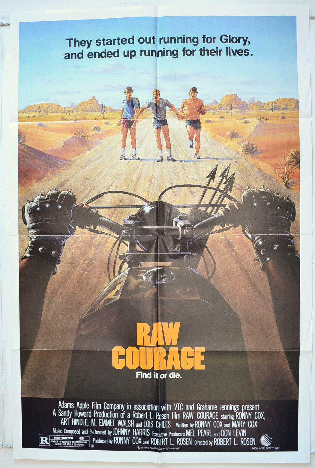 Raw Courage  (a.k.a. Courage)   Original One Sheet Poster - Movie Poster