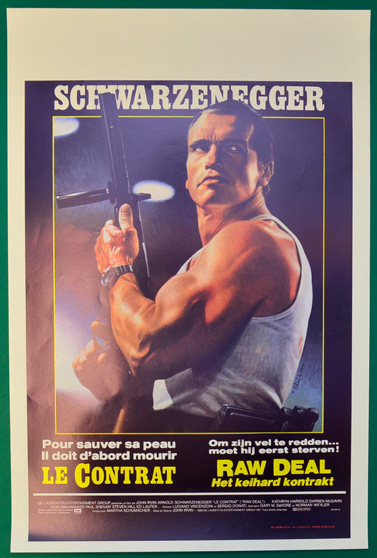 Raw Deal Original Belgian Poster - Film Poster - Movie Poster  