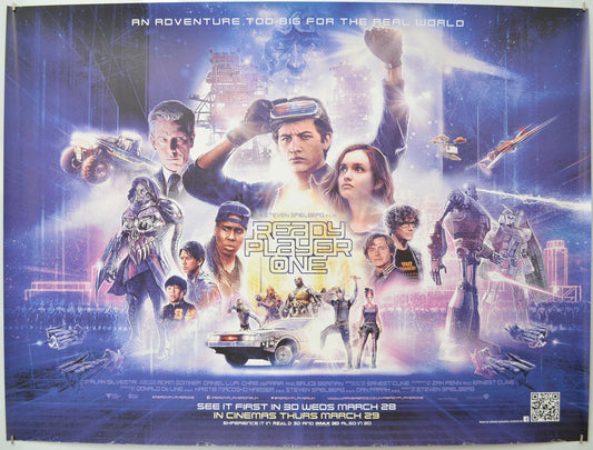 Ready Player One Original Quad Poster - Film Poster - Movie Poster