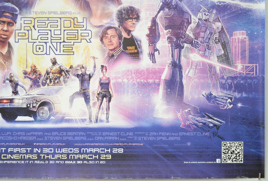 READY PLAYER ONE (Bottom Right) Cinema Quad Movie Poster 