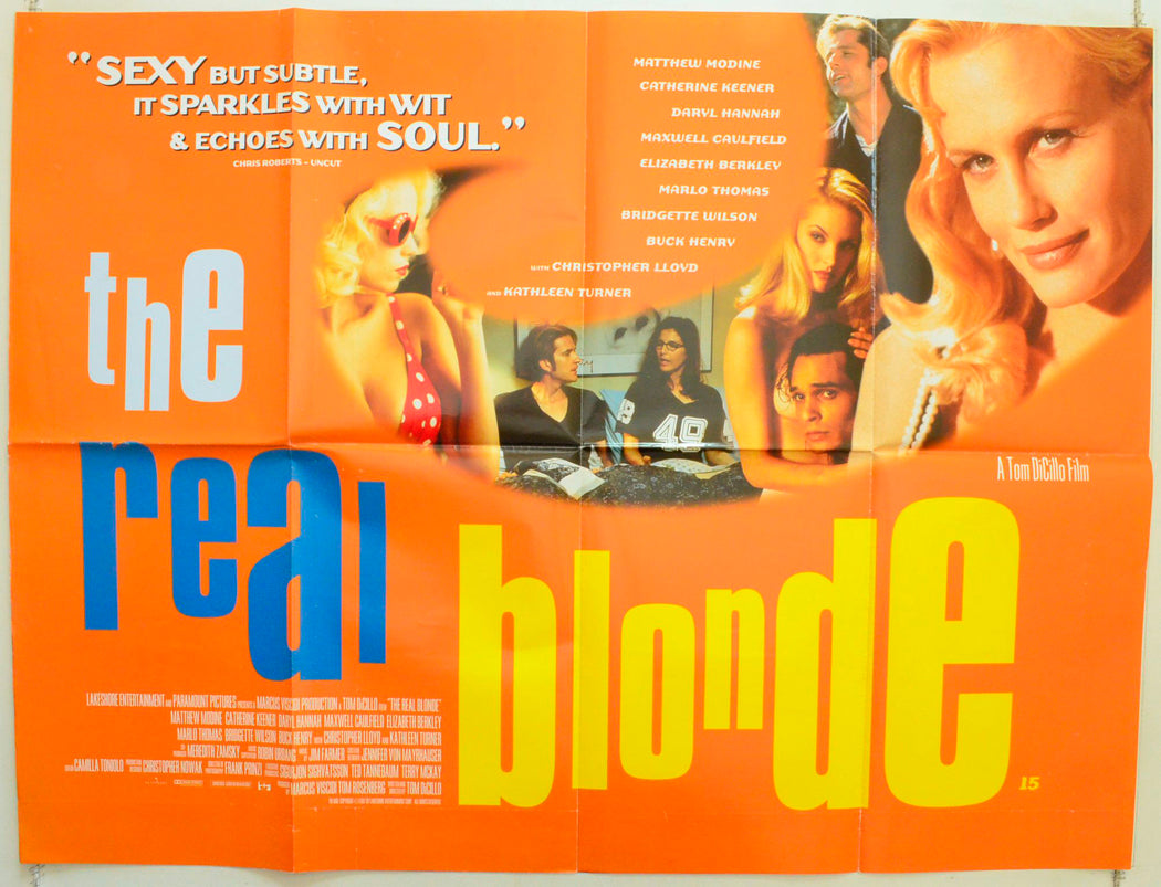 The Real Blonde Original British Quad Poster - Film Poster - Movie Poster 