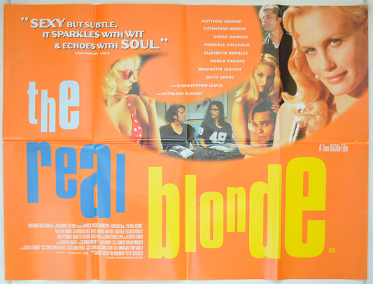 The Real Blonde   Original Quad Poster - Film Poster - Movie Poster 