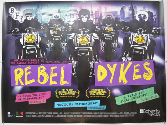 Rebel Dykes Original Quad Poster - Film Poster - Movie Poster