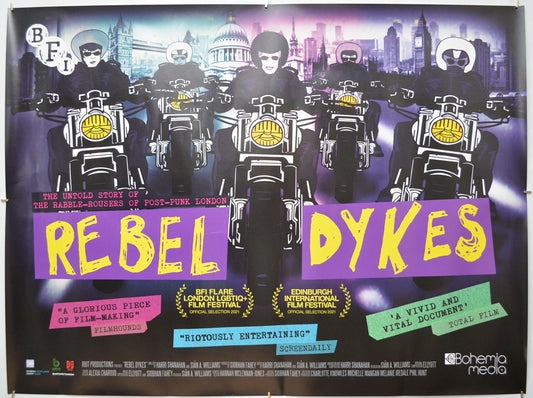 Rebel Dykes Original Quad Poster - Film Poster - Movie Poster
