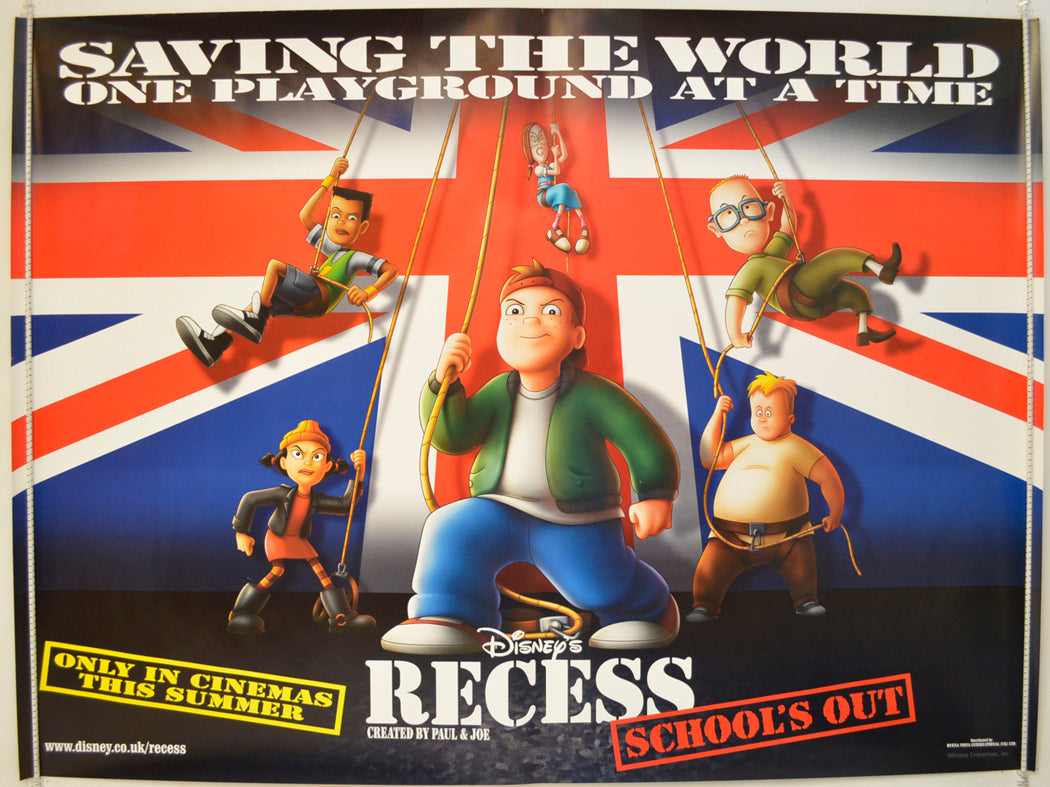 Recess : School's Out  (Teaser / Advance Version)  Original Quad Poster - Film Poster - Movie Poster 