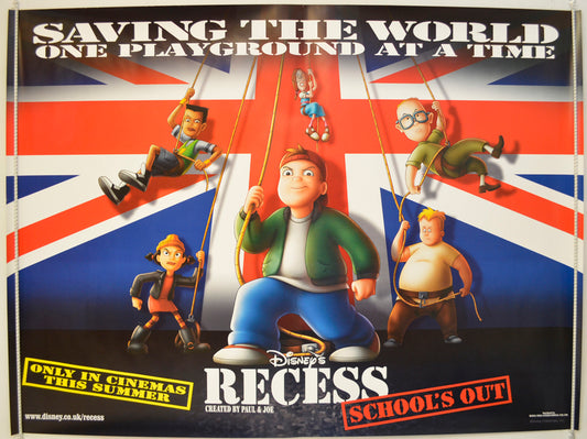 Recess : School's Out  (Teaser / Advance Version)  Original Quad Poster - Film Poster - Movie Poster 