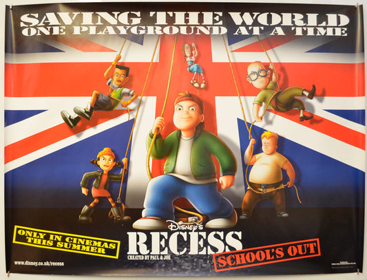 Recess : School's Out  (Teaser / Advance Version) Original Quad Poster - Film Poster - Movie Poster