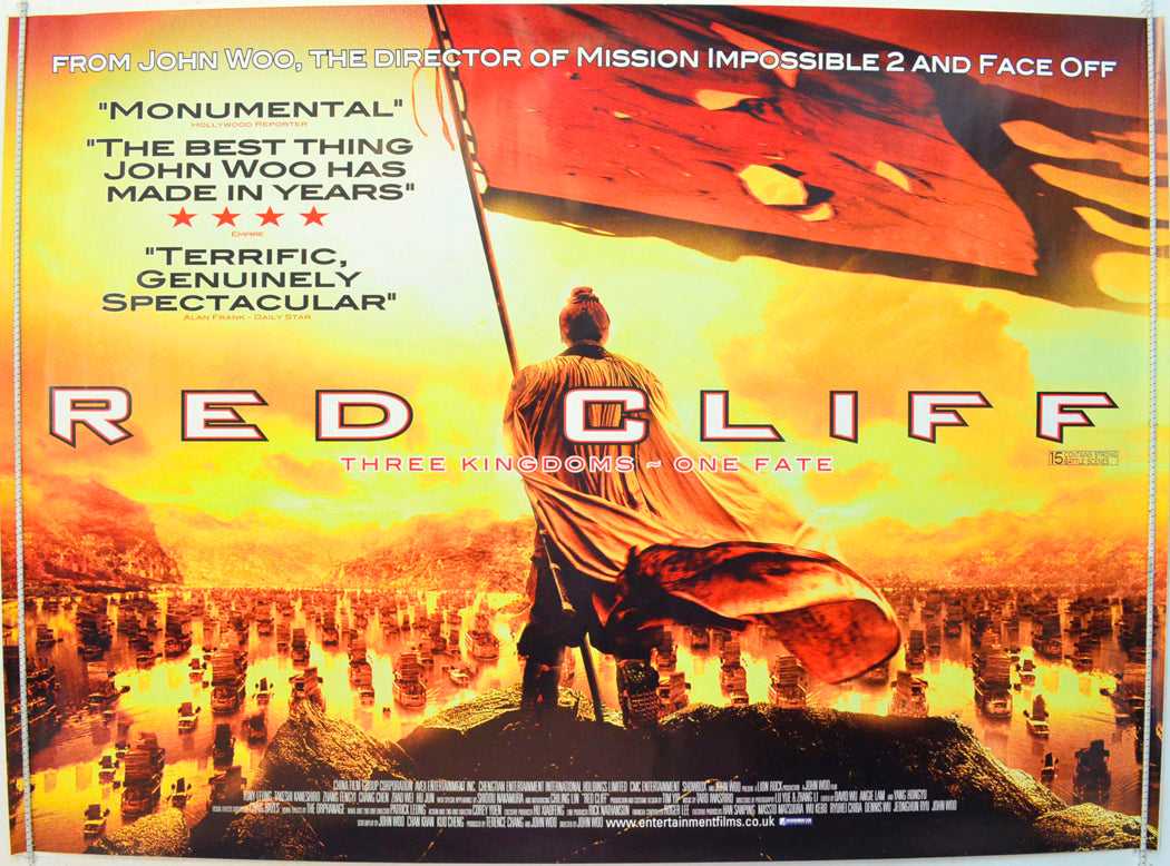 Red Cliff  (a.k.a Chi bi)   Original British Quad Poster - Film Poster - Movie Poster 