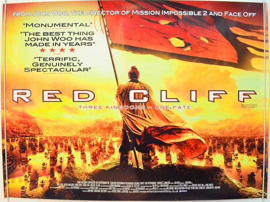 Red Cliff  (a.k.a Chi bi)   Original British Quad Poster - Film Poster - Movie Poster 