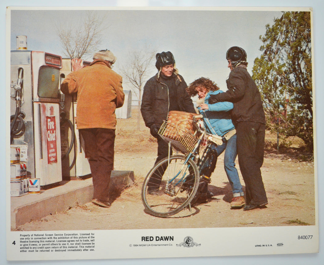 RED DAWN (Card 4) Cinema Set of Colour FOH Stills / Lobby Cards 