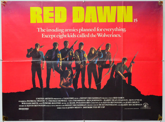 Red Dawn - Original Quad Poster - Film Poster - Movie Poster