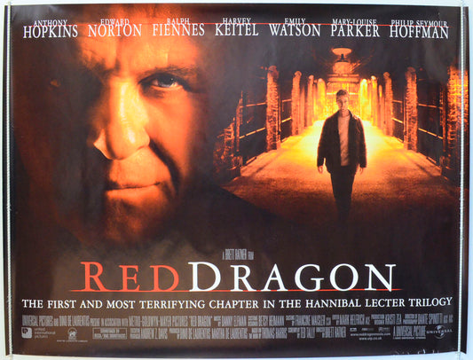 Red Dragon Original British Quad Poster - Film Poster - Movie Poster 