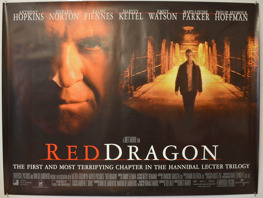 Red Dragon Original Quad Poster - Film Poster - Movie Poster