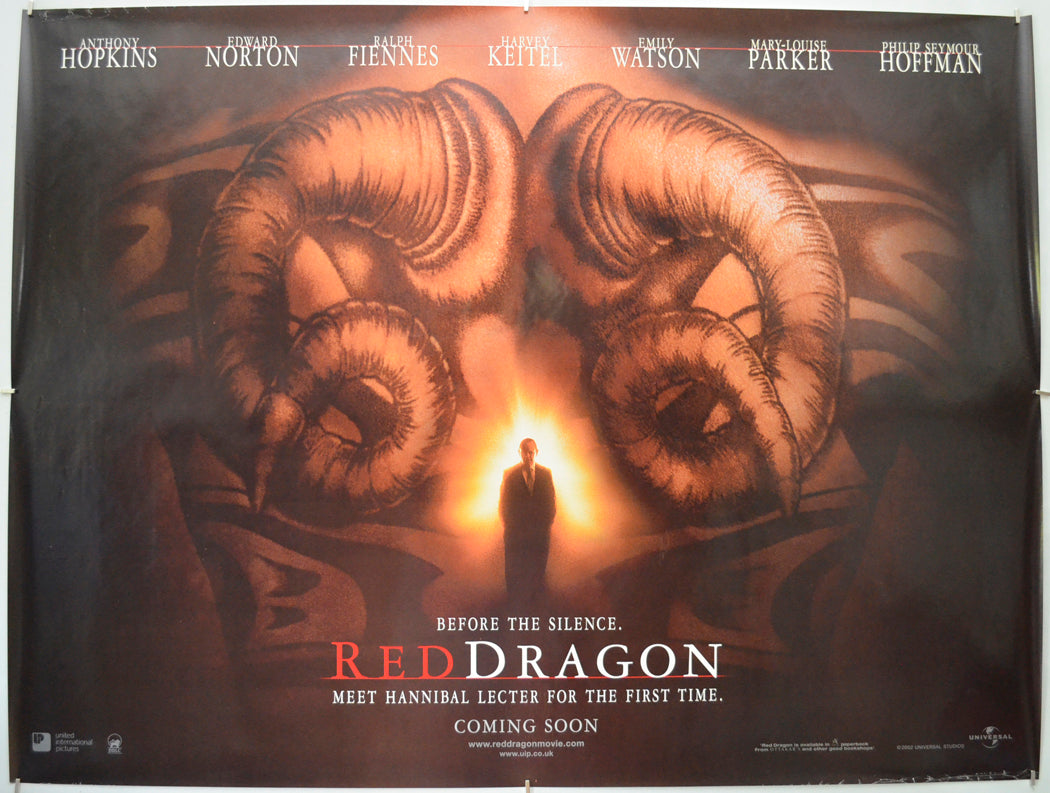 Red Dragon (Teaser / Advance Version) Original Quad Poster - Film Poster - Movie Poster