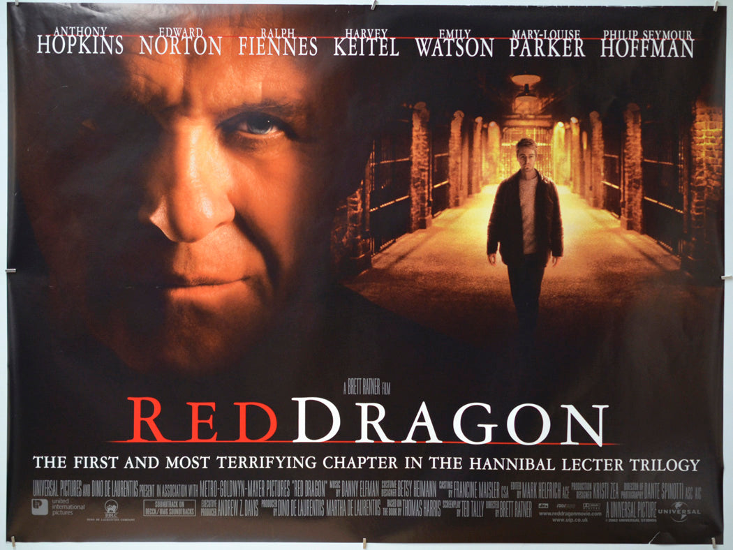 Red Dragon - Original Quad Poster - Film Poster - Movie Poster