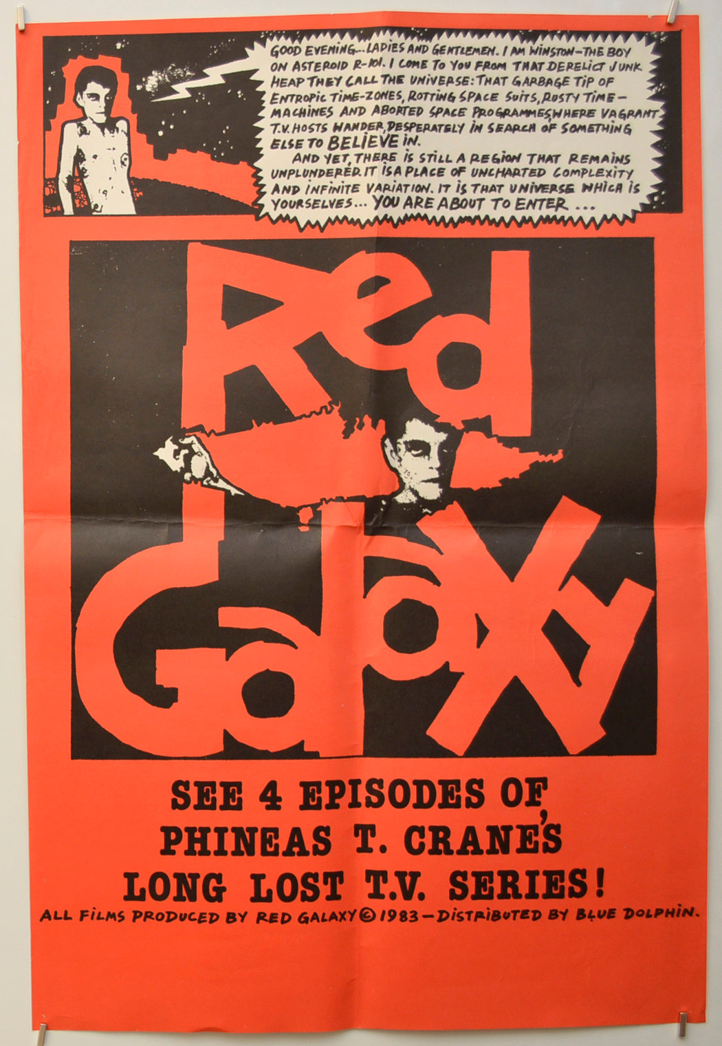 The Red Galaxy (Phineas T. Crane's Long Lost T.V. Series) Original British Mini Poster - Film Poster - Movie Poster - Cinema Poster