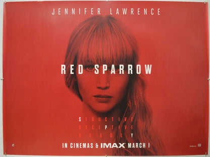 Red Sparrow - Original Quad Poster - Film Poster - Movie Poster