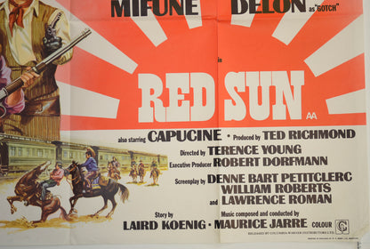 RED SUN (Bottom Right) Cinema Quad Movie Poster 