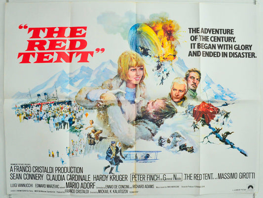 The Red Tent  (a.k.a. Krasnaya palatka)   Original British Quad Poster - Film Poster - Movie Poster 