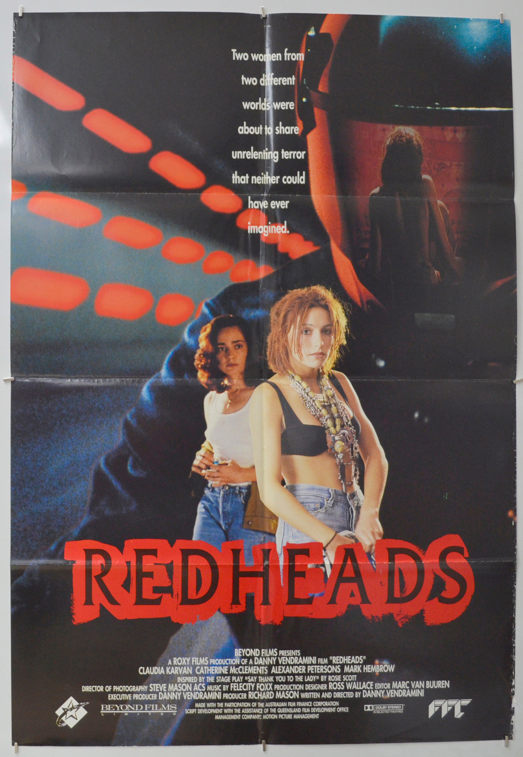 Redheads (a.k.a. Desperate Prey) Original One Sheet Poster - Film Poster - Movie Poster