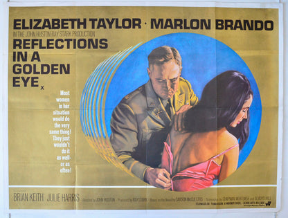 Reflections In A Golden Eye Original British Quad Poster - Movie Poster