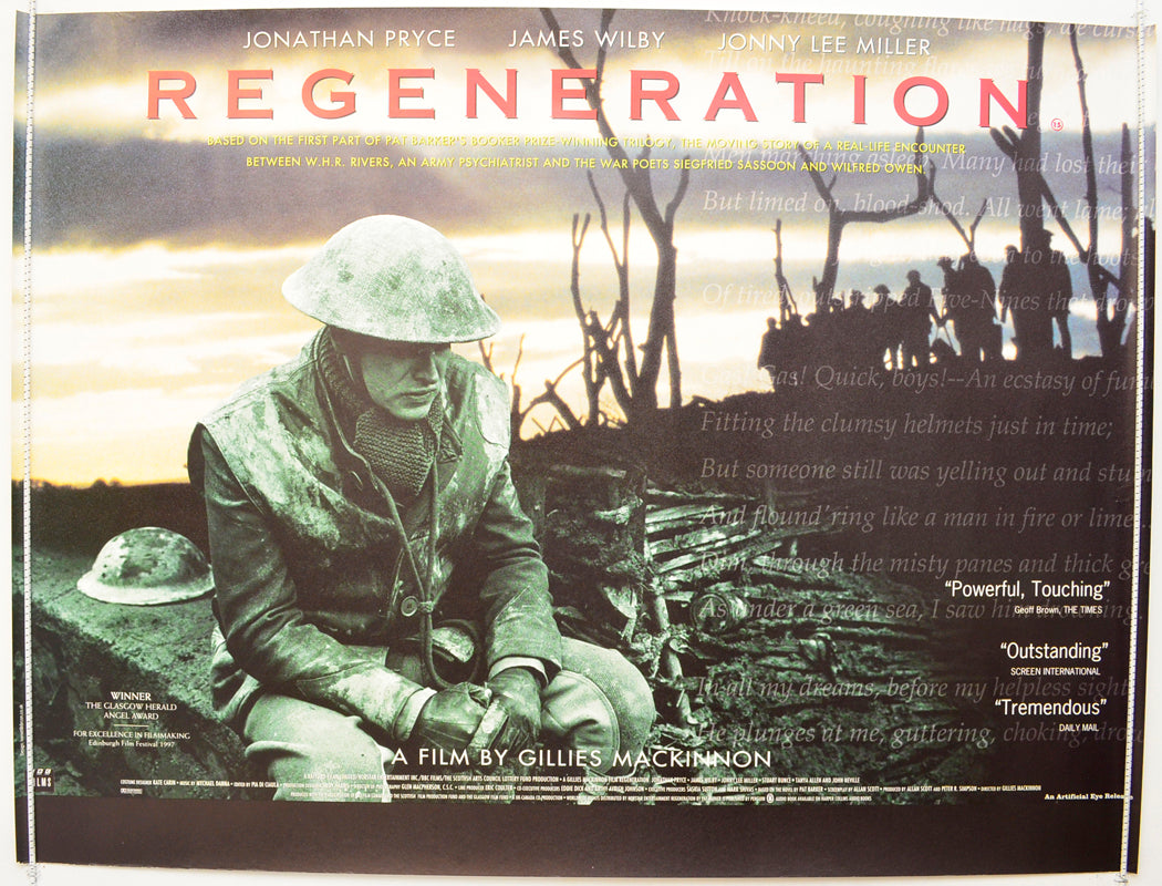 Regeneration  Original British Quad Poster - Film Poster - Movie Poster 