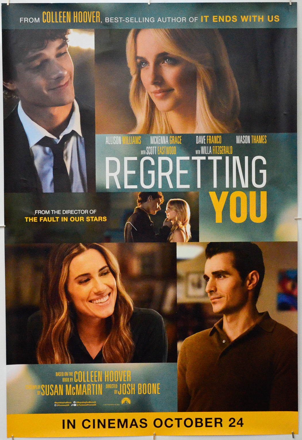 Regretting You - Original One Sheet Poster - Film Poster - Movie Poster 