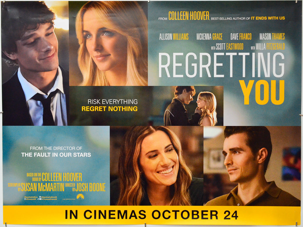 Regretting You - Original Quad Poster - Film Poster - Movie Poster
