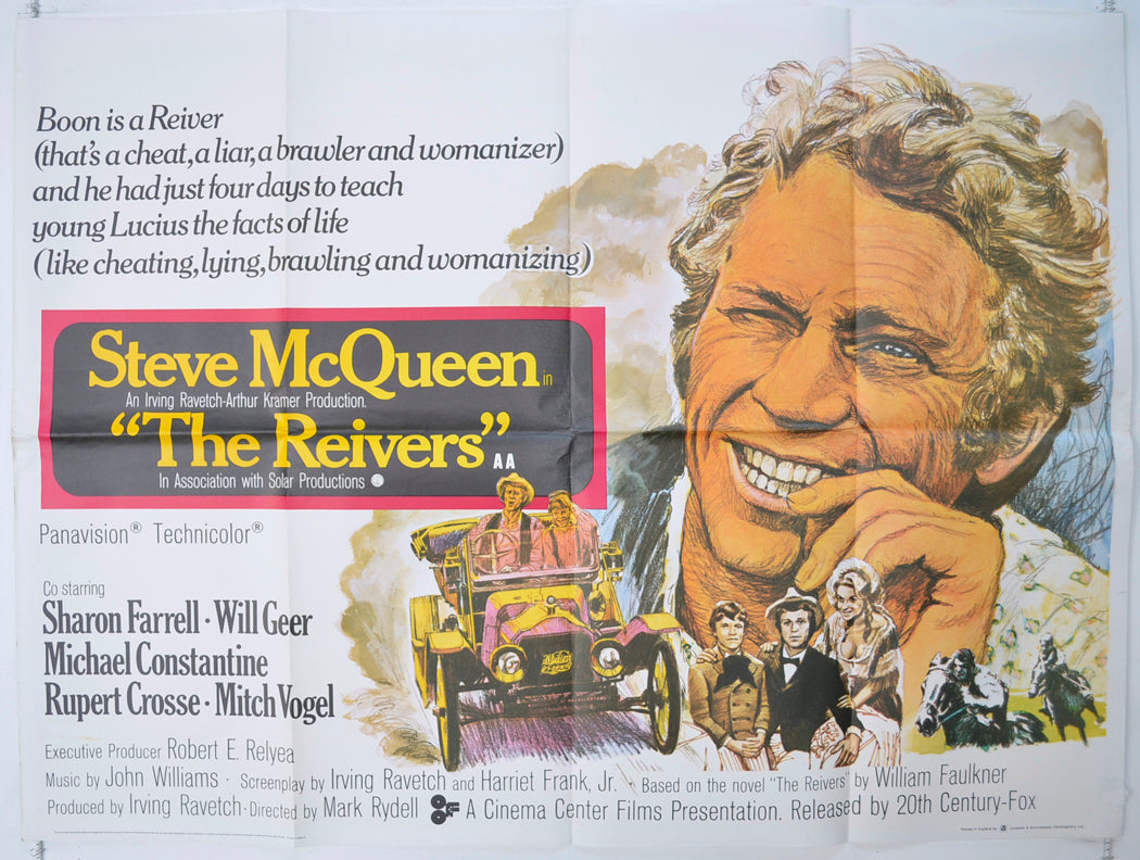 The Reivers   Original Quad Poster - Film Poster - Movie Poster 