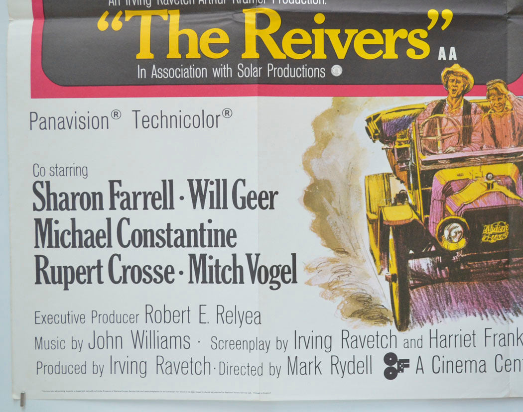 THE REIVERS (Bottom Left) Cinema Quad Movie Poster 