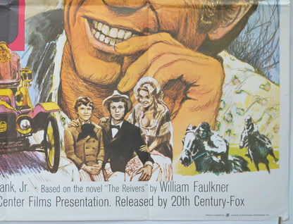 THE REIVERS (Bottom Right) Cinema Quad Movie Poster 