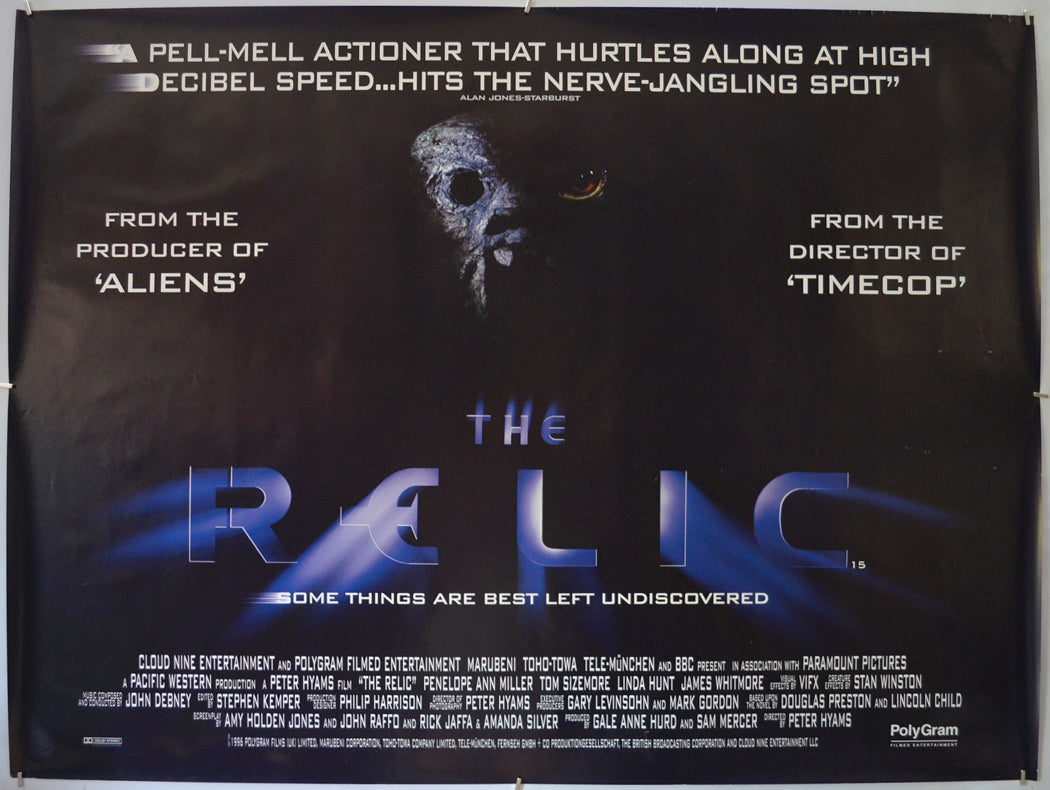 The Relic Original Quad Poster - Film Poster - Movie Poster  