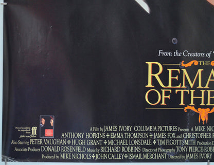 THE REMAINS OF THE DAY (Bottom Left) Cinema Quad Movie Poster 