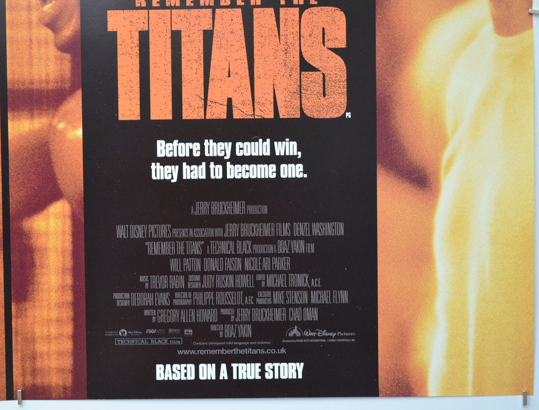 REMEMBER THE TITANS (Bottom Right) Cinema Quad Movie Poster 