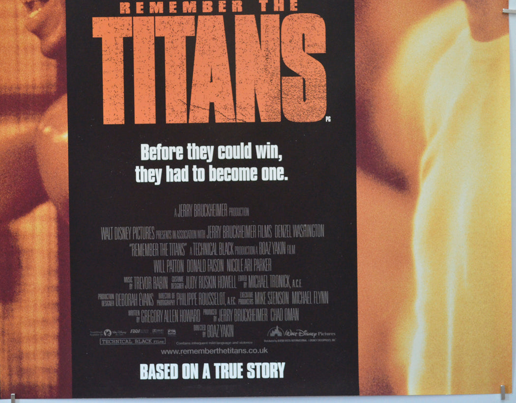 REMEMBER THE TITANS (Bottom Right) Cinema Quad Movie Poster 