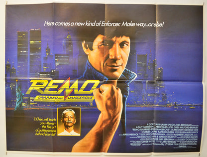 Remo - Unarmed and Dangerous  Original Quad Poster - Film Poster - Movie Poster