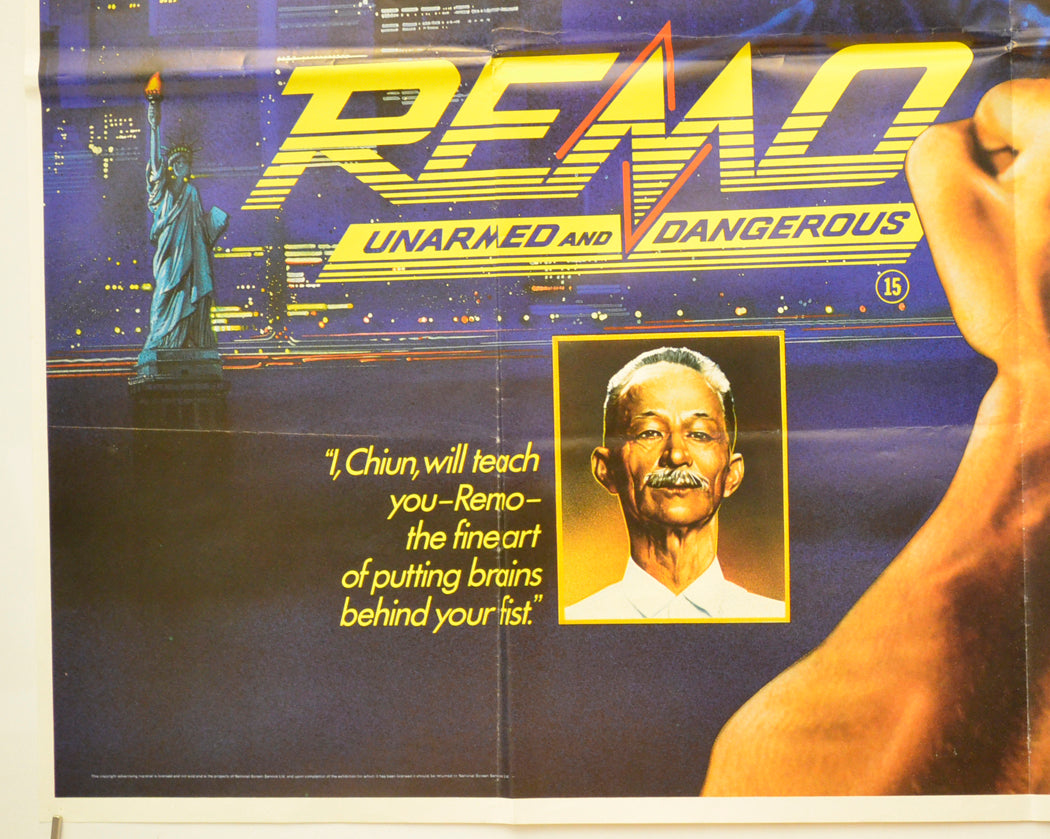 REMO - UNARMED AND DANGEROUS (Bottom Left) Cinema Quad Movie Poster 