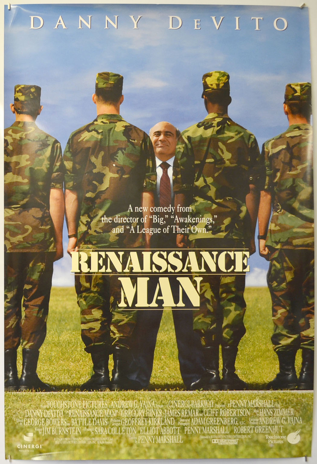 Renaissance Man Original One Sheet Poster - Film Poster - Movie Poster