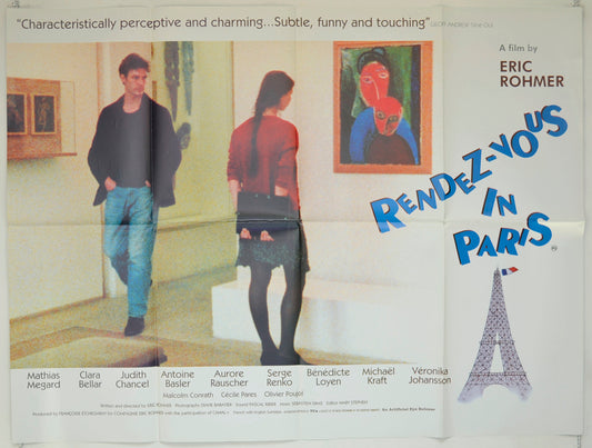 Rendez-Vous In Paris  (a.k.a. Rendez-vous de Paris)  Original Quad Poster - Film Poster - Movie Poster 