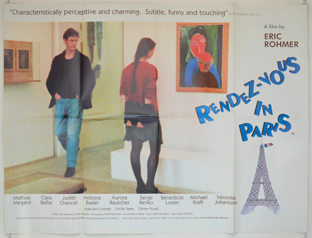 Rendez-Vous In Paris  (a.k.a. Rendez-vous de Paris)  Original Quad Poster - Film Poster - Movie Poster 