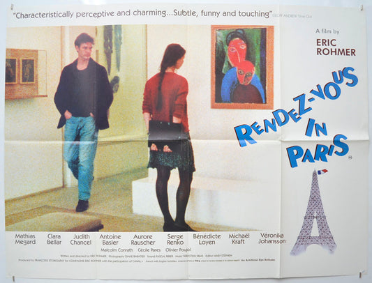 Rendez-Vous In Paris (a.k.a. Rendez-vous de Paris) Original Quad Poster - Film Poster - Movie Poster