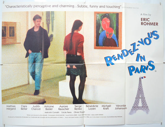 Rendez-Vous In Paris (a.k.a. Rendez-vous de Paris)  Original Quad Poster - Film Poster - Movie Poster  