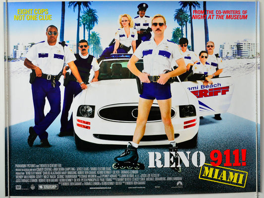 Reno 911 : Miami Original British Quad Poster - Movie Poster