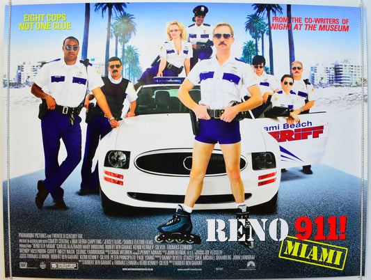 Reno 911 : Miami Original British Quad Poster - Film Poster - Movie Poster 