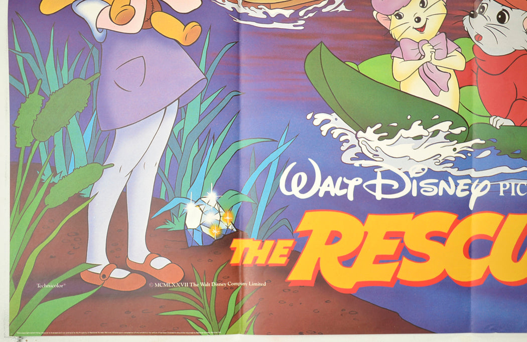 THE RESCUERS (Bottom Left) Cinema Quad Movie Poster 