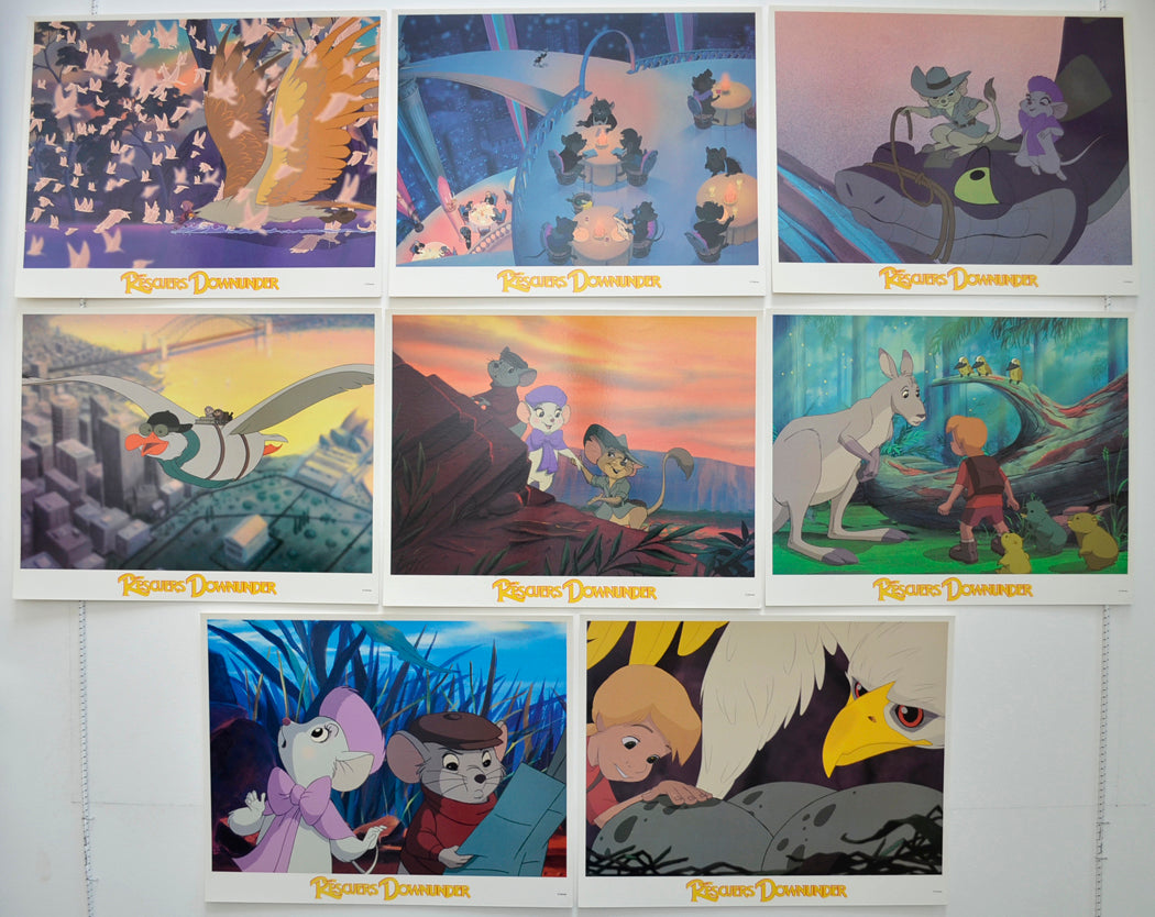 The Rescuers Down Under  Set of 8 Original Cinema Lobby Cards 