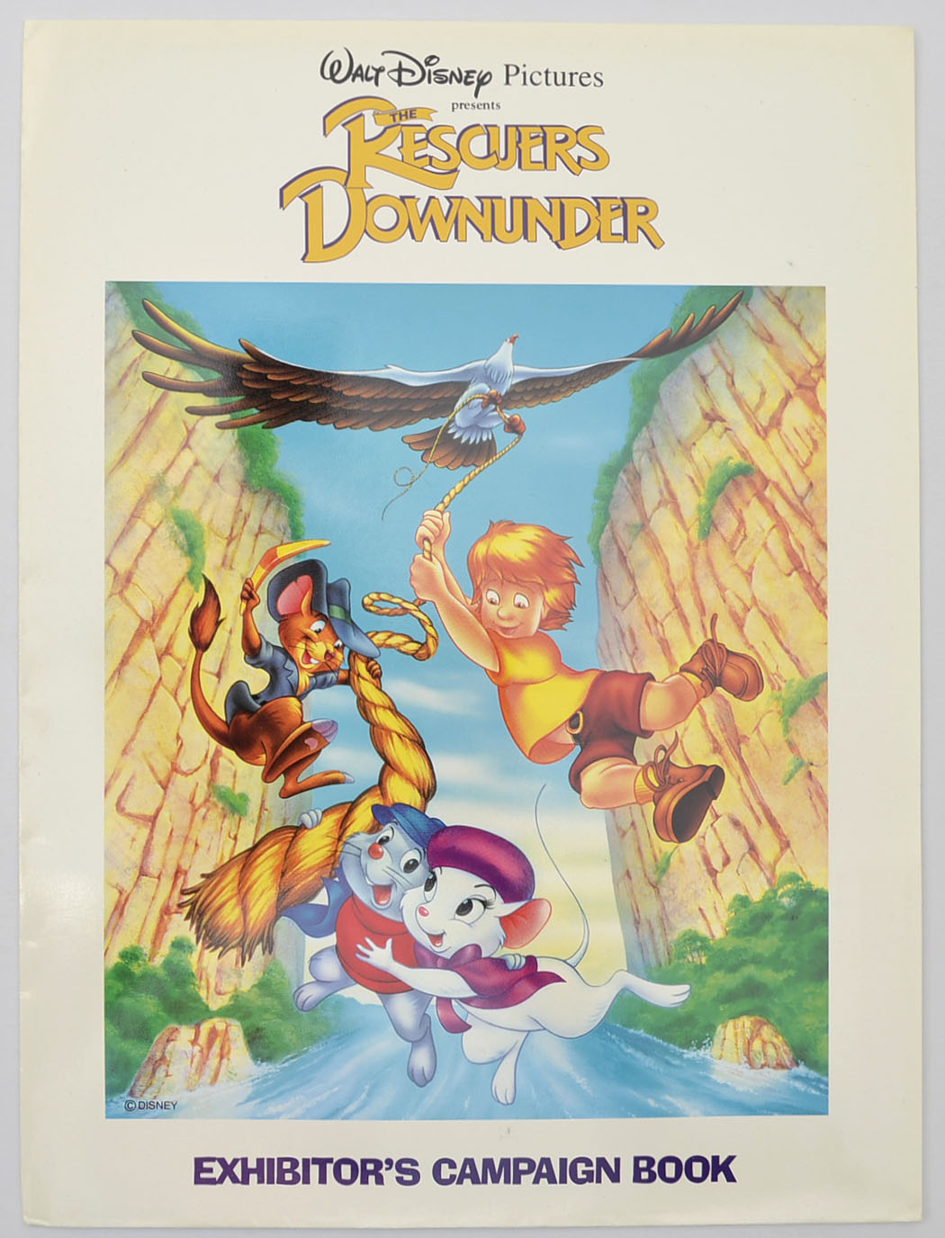 The Rescuers Down Under Original 5 Sheet Cinema Exhibitors Campaign Press Book (UK)