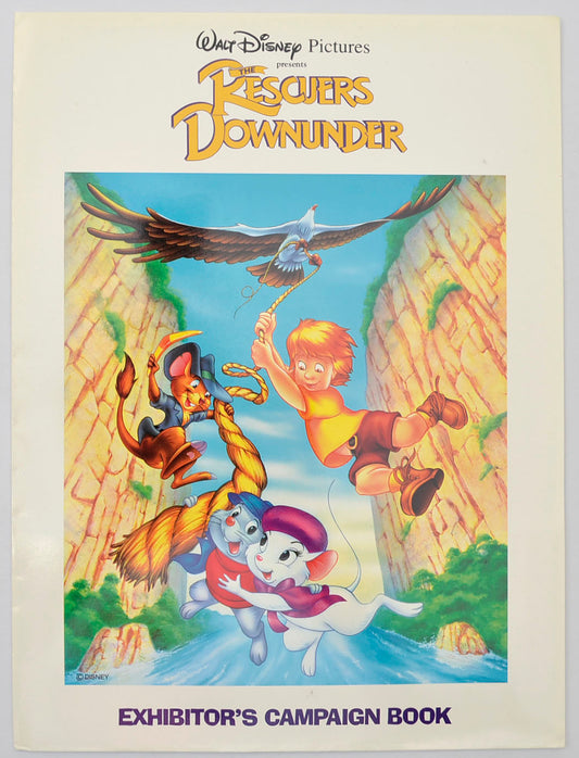 The Rescuers Down Under Original 5 Sheet Cinema Exhibitors Campaign Press Book (UK)