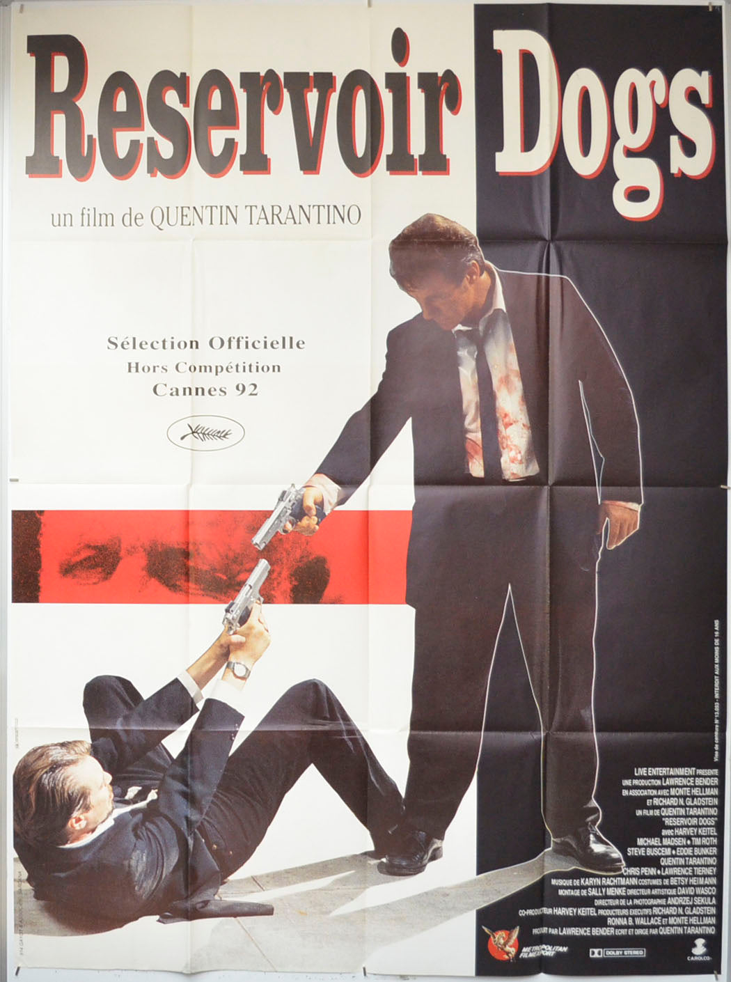 Reservoir Dogs Original French Grande Poster - Film Poster - Movie Poster